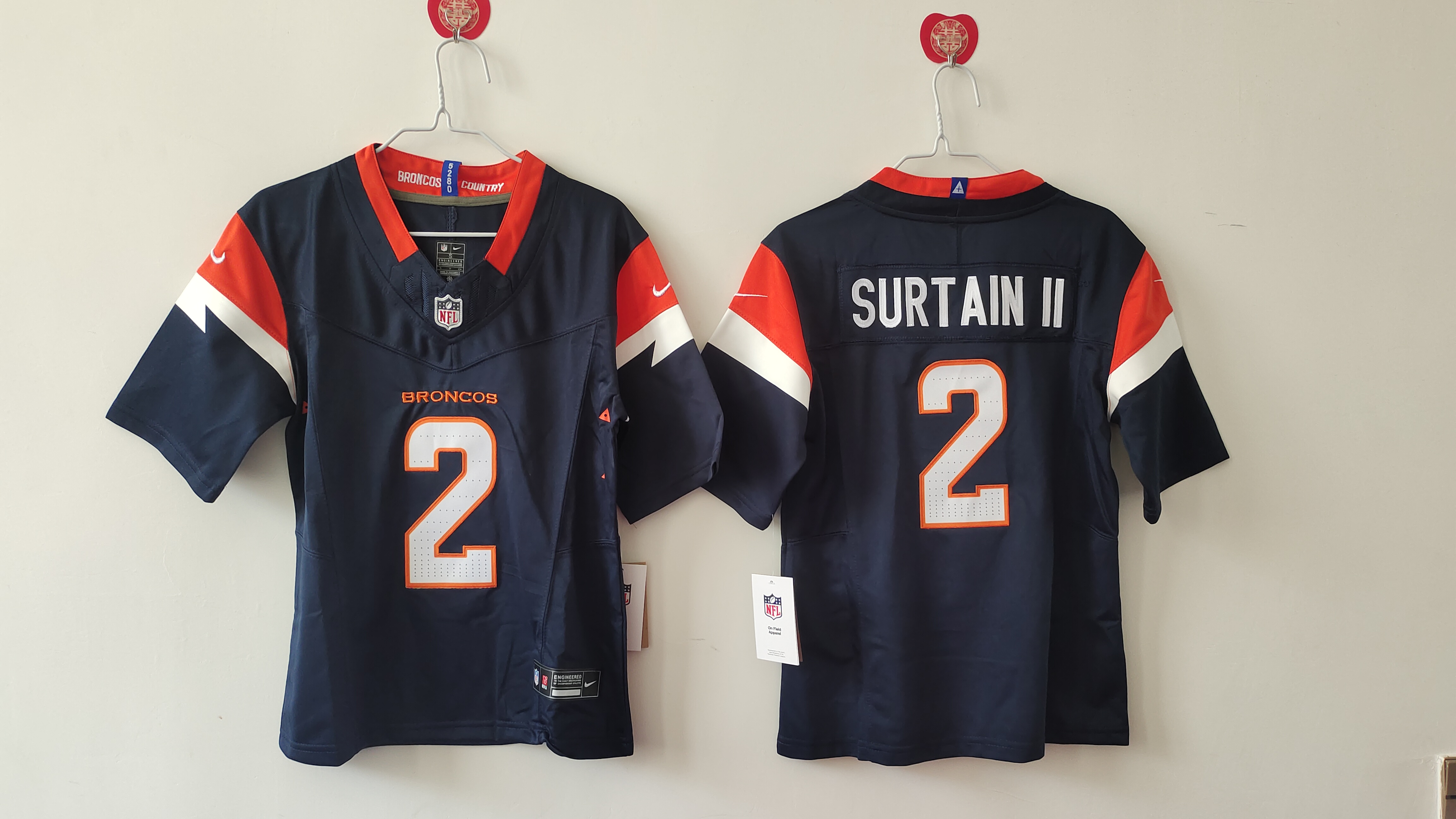 Women's Denver Broncos #2 Pat Surtain II Navy 2024 F.U.S.E Alternate Stitched Jersey(Run Small) Women's Denver Broncos #2 Pat Surtain II Navy 2024 F.U.S.E Alternate Stitched Jersey(Run Small)